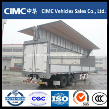 Cimc 2 Axle Wing Opening Cargo Trailer